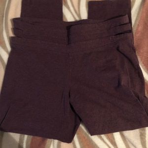 Purple Cropped Leggings